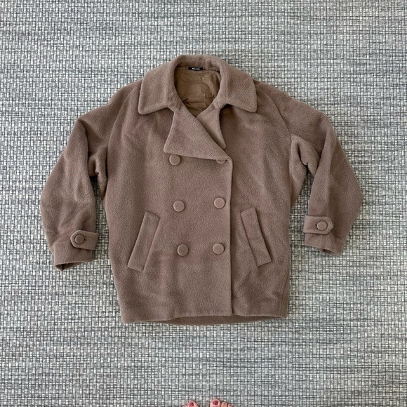 MM6 Maison Martin Margiela Tan Pea Coat - Picture 8 of 16